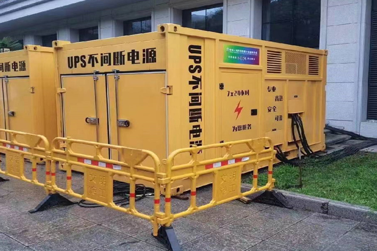 获嘉发电机租赁施工现场