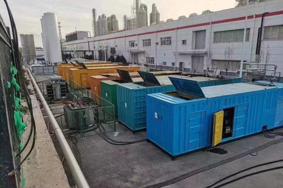 获嘉发电机租赁施工现场